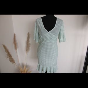 Plaid green dress